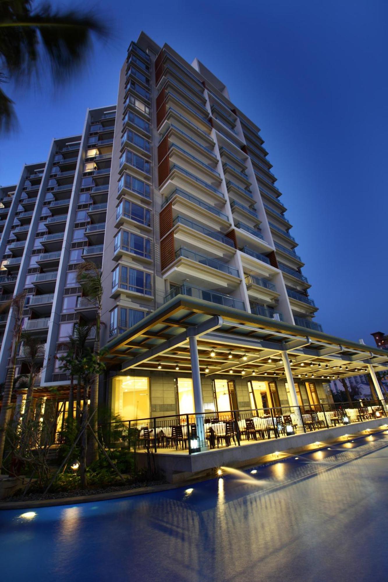 Sanya Seacube Holiday Hotel Exterior foto